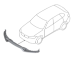 51192364672 - : F15 X5 M Performance Front Aerodynamic Lip Attachment for BMW: X5 Image