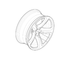 36116777353 - : Alloy Rim Forged, Star Spoke 249 - Front for BMW Image