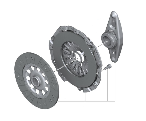 21207626561 - Maintenance &amp; Lubrication: Pressure Plate for BMW: 325xi, 328i xDrive, 328xi, 330i, 330xi, 525i, 525xi, 528i, 528i xDrive, 528xi, 530i, 530xi, 535i, 535xi, X3 Image