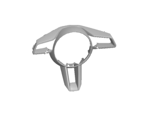 992419732DIA6 - : 992 Carbon Fiber Steering Wheel Trim for Porsche Image