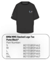 80155B5F462 - : BMW M Motorsport Puma Stacked Logo Tee - Black for BMW Image