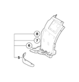 51718051591 - : Cover Wheel Housing Bottom - Left for BMW Image