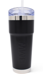 80905A9F493 - : BMW 24oz Americana Travel Tumbler - Carbon Black Metallic​ for BMW Image