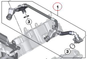 11158647961 - : Vent Pipe 111060 for BMW Image