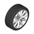 36112462558 - : G14/G15/G16 8 Series 18" Style 642 V Spoke Silver Winter Wheel/Tire - 8x18 for BMW: 840i Image