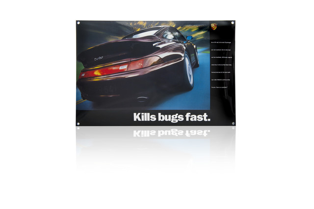 PCG00099310 - : Porsche Enamel Sign - Kills Bugs Fast for Porsche Image