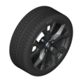 36112462586 - : G07 X7 21" Style 752 Y Spoke Black Winter Wheel/Tire - 9.5x21 for BMW Image
