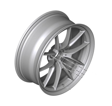 Genuine BMW 36-11-8-071-788 | ​F8x M3/M4 Matte Orbit Gray Style