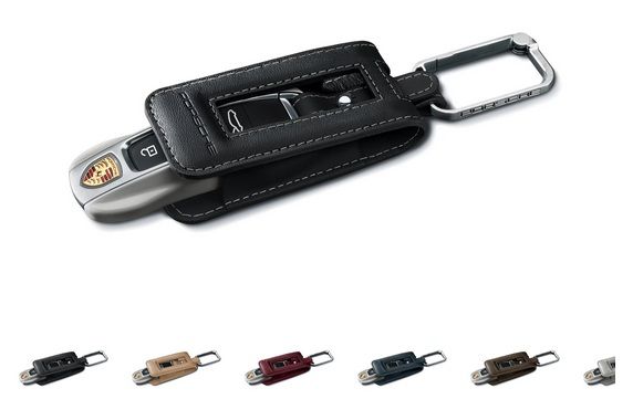 9710440038YR - : Key Pouch In Leather for Porsche: 911, Cayenne, Panamera Image