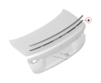 51625A09D55 - : Adhesive Tape Rear Spoiler for BMW: 430i, 430i xDrive, M4, M440i, M440i xDrive Image