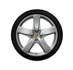 95804460134DOT - : 92A Cayenne (2015-2017) 19" Sport Classic Winter Wheel/Tire Set (Michelin) for Porsche Image