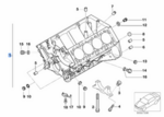 11111407420 - : S62 Engine Block Without Pistons for BMW: M5 Image
