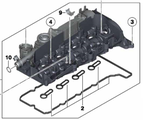 11128589942 - : Valve Cover for BMW: 328d, 328d xDrive, X3 Image