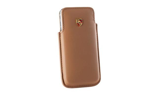 WAP0300150E - : Leather iPhone 5 Cover - Cognac for Porsche Image