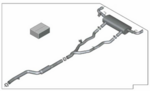 18305A87F45 - : G05/G06 LCI X5/X6 40i/iX M Performance Exhaust for BMW Image