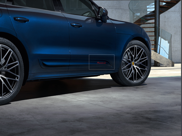 95B04481585041 - : 95B-3 Macan Model Designation Stickers for Sideblades for Porsche Image