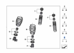 33502463689C - : Repair Kit, Rear - M Performance HAS for BMW Image