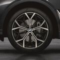 36115A563A1 - : G07 X7 LCI M Performance 22" Style 785M Matte Black Gloss Milled Wheel/Tire Set for BMW Image