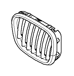 51138250052 - Body: Grille for BMW Image
