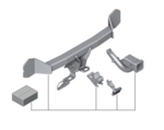 82112287407 - : F25 X3 Trailer Hitch Kit - vehicles up to 4/2014 for BMW Image
