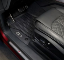 4M1061221C041 - : Q7 (2016+) All Weather Floor Mats Set, Front - Black for Audi: Q7, SQ7 Image