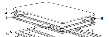 54121906999 - Body: Weatherstrip for BMW Image