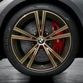 36115A2AED4 - : G2x 3 &amp; 4 Series 19" Style 793 Double Spoke Night Gold Wheel/Tire Set for BMW: 330e, 330i, M340i Image