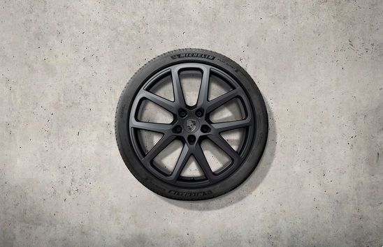 976044600G - : 21-inch Panamera SportDesign winter wheel-and-tire set, painted in black (satin-gloss) for Porsche Image