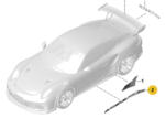 99155903387OY5 - : GT3 RS Side Decal Set - Matte Black for Porsche Image