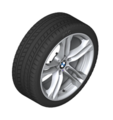36110047970 - : F10 5 Series, F12/13/06 6 Series 18" Style 613M Double Spoke Winter Wheel/Tire - 8x18 for BMW Image