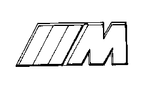 51141946169 - Body: Nameplate - "M" for BMW: M5 Image