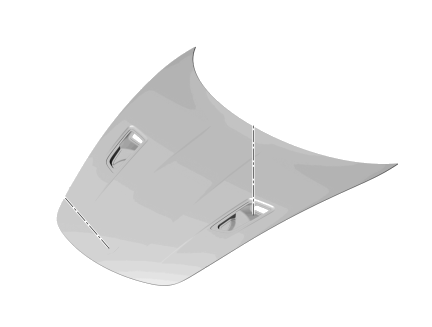 991511011B3A3G - : 991 911 GT3 II RS High Gloss Carbon Fiber Hood for Porsche Image