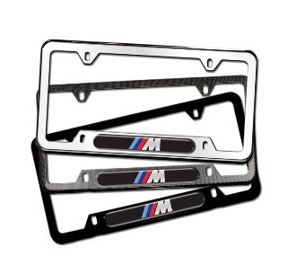 82120010404 - Exterior: M Logo License Plate Frames for BMW: 128i, 135i, 135is, 228i, 228i xDrive, 230i, 230i xDrive, 320i, 320i xDrive, 328d, 328d xDrive, 328i, 328i xDrive, 330e, 330i, 330i GT xDrive, 330i xDrive, 335i, 335i GT xDrive, 335i xDrive, 335is, 340i, 340i GT xDrive, 340i xDrive, 428i, 428i xDrive, 430i, 430i Gran Coupe, 430i xDrive, 435i, 435i xDrive, 440i, 440i xDrive, 528i, 528i xDrive, 530i, 530i xDrive, 535d, 535d xDrive, 535i, 535i GT, 535i GT xDrive, 535i xDrive, 540d xDrive, 540i, 540i xDrive, 550i, 550i GT xDrive, 550i xDrive, 640i, 640i Gran Coupe, 640i xDrive, 640i xDrive Gran Coupe, 640i xDrive Gran Turismo, 650i, 650i Gran Coupe, 650i xDrive, 650i xDrive Gran Coupe, 740e xDrive, 740i, 740i xDrive, 740Li, 740Li xDrive, 750i, 750i xDrive, 750Li, 750Li xDrive, 760Li, 840i, 840i Gran Coupe, Alpina B6 xDrive Gran Coupe, Alpina B7, M2, M235i, M235i xDrive, M240i, M240i xDrive, M3, M340i, M4, M440i Gran Coupe, M5, M550i xDrive, M6, M6 Gran Coupe, M760i xDrive, M8, X1, X2, X3, X4, X5, X6, X7, Z4 Image