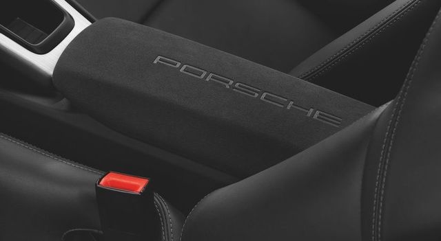 991553982352W0 - : 991 911, 981 Boxster/Cayman (2012-2016) Storage Box Lid In Alcantara Leather - "PORSCHE" Lettering for Porsche: 911, Boxster, Cayman Image
