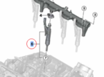 13538625396 - : Fuel Injector for BMW: 230i, 230i xDrive, 330e, 330i, 330i GT xDrive, 330i xDrive, 340i, 340i GT xDrive, 340i xDrive, 430i, 430i Gran Coupe, 430i xDrive, 430i xDrive Gran Coupe, 440i, 440i Gran Coupe, 440i xDrive, 440i xDrive Gran Coupe, 530e, 530e xDrive, 530i, 530i xDrive, 540i, 540i xDrive, 640i xDrive Gran Turismo, 740e xDrive, 740i, 740i xDrive, i8, M2, M240i, M240i xDrive, X1, X2, X3, X4 Image