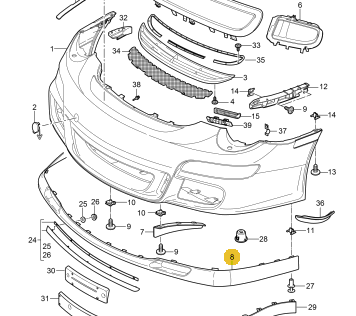 99750598399 - : 997 (2006-2009) 911 GT3 RS Front Lip Spoiler for Porsche Image