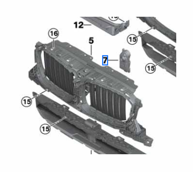 Genuine BMW 51-74-7-493-167 | Air Flap Control Active Up 512060