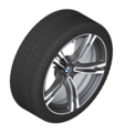 36110003051 - : ​F90 M5 19" Style 705M M Double Spoke Winter Wheel/Tire, Orbit Grey Polished - 10.5x19 for BMW: M5, M8 Image