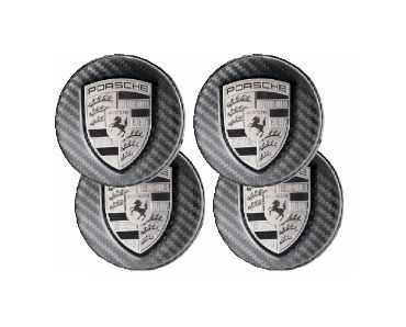 4460826 - Wheels: Carbon Fiber Wheel Center Caps Set - Turbonite for Porsche Image