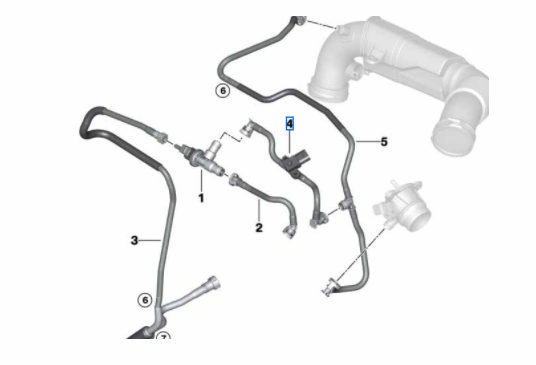 Genuine BMW 13-90-7-640-053 | Tank Ventilation Line with
