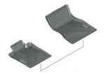 51475A87FF3 - : G60 5 Series, G90/G99 M5 Rubber Floor Liners Set - Front for BMW Image