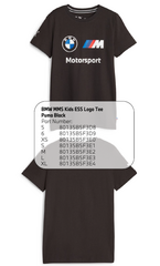 80135B5F3D8 - : BMW M Motorsport Puma Kids ESS Logo Tee - Black for BMW Image