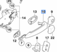 51217207558 - : Grab Handle, Painted - Right for BMW Image