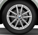 36112462641 - : G42 Series, G2x 3/4 Series 17" Style 778 V-Spoke Reflex Silver Winter Wheel/Tire - 7,5Jx17 ET:30 for BMW Image