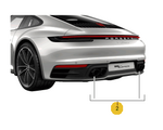 992044230 - : 992 911 Turbo/S (2020+) Sport Design Exhaust Tail Pipes Set for Porsche: 911 Image