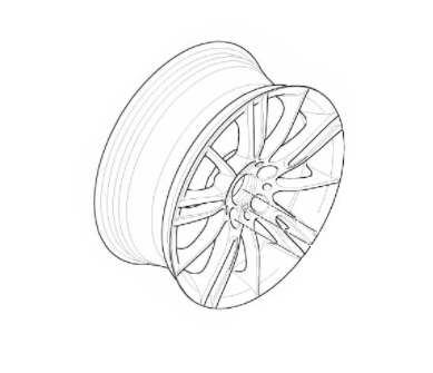 Genuine BMW 36-11-7-843-839 | M Spyder Spoke Style 193 Wheel