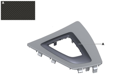 51162343739 - Interior: F2x 2 Series M Performance Carbon Fiber Shifter Console Trim for BMW Image