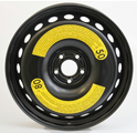 8W0601027C - : Emergency Steel Spare Wheel - 4x19 ET:22 for Audi: A4, A4 Quattro, A5 Quattro, A5 Sportback, RS5, RS5 Sportback, S4, S5, S5 Sportback Image