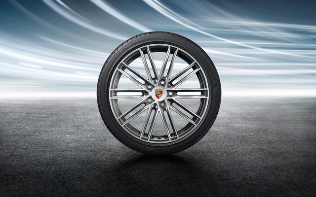 98204460218 - Wheels: 982 718 Boxster/Cayman (2017+) 20" 911 Turbo Summer Wheel/Tire Set for Porsche: 718 Boxster, 718 Cayman Image