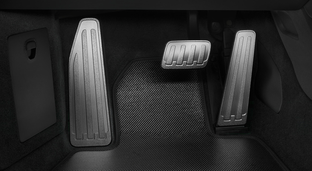 99104470000 - Interior: Pedals And Footrest Kit In Aluminum - PDK Transmission for Porsche: 718 Boxster, 718 Cayman, 911, Boxster, Cayman Image